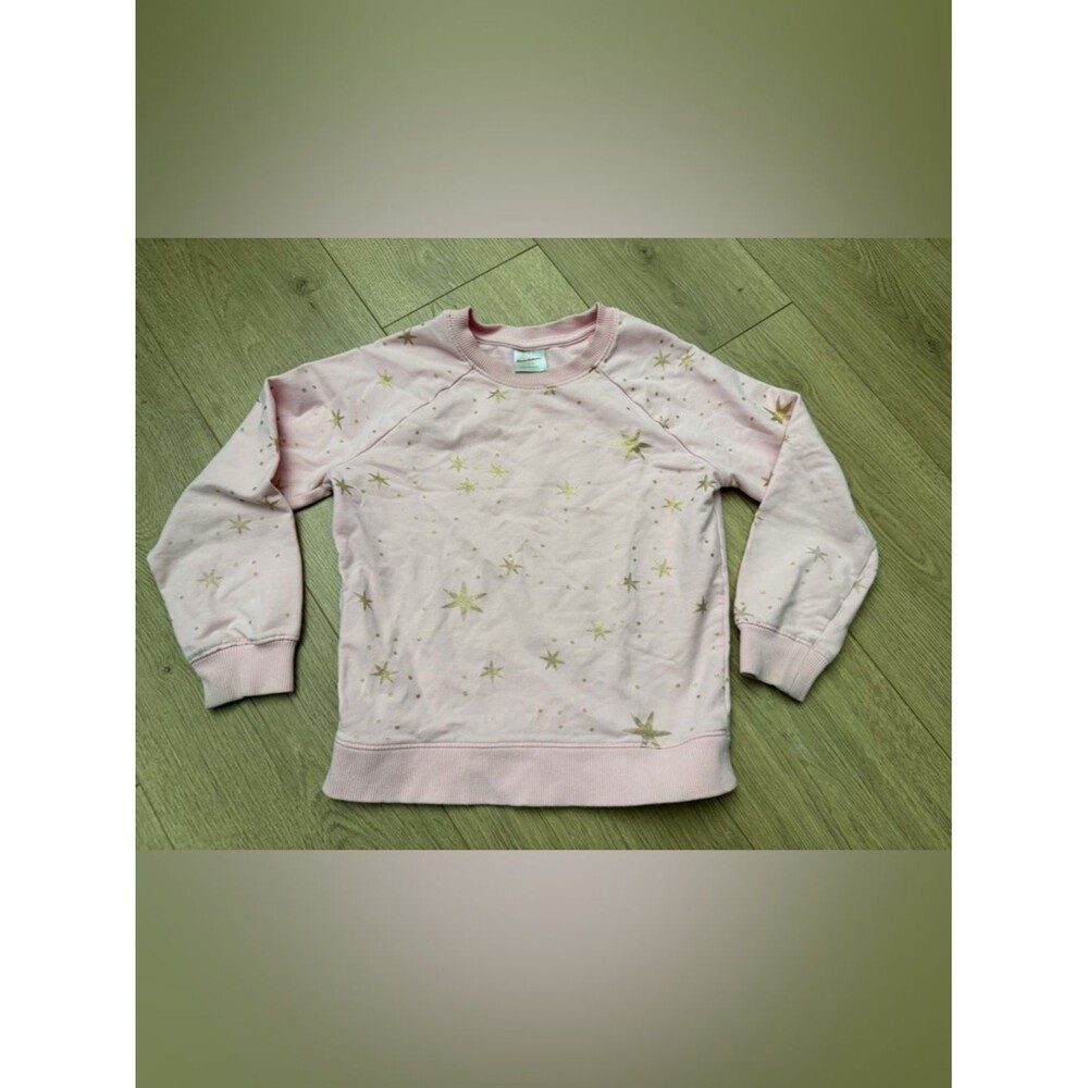 Kids Hanna Andersson Pink Star Print Sweatshirt size 120cm or 6-7yo